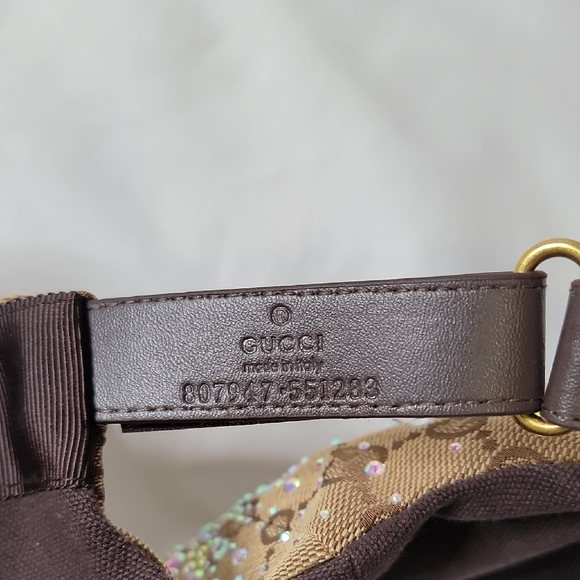 Gucci Brown GG Cap With Rhinestones - Picture 5 of 5